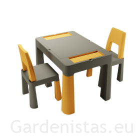 Legolaud + 2 tooli – grafiit/sinep Lauad Gardenistas.eu