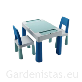 Legolaud + 2 tooli – türkiissinine/ tumesinine/hall Lauad Gardenistas.eu