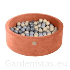 Pallimeri – punakaspruun (pallibassein 90x30cm+200 palli) Pallimered Gardenistas.eu
