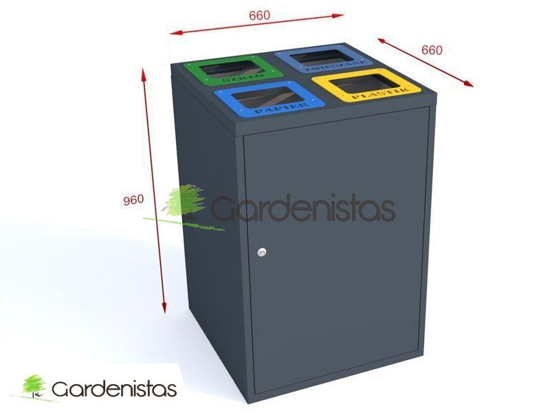Jäätmeprügikast “Kuubik I 4x80l” Jäätmeprügikastid siseruumi 5 Jäätmeprügikast “Kuubik I 4x80l” Jäätmeprügikastid siseruumi Gardenistas.eu 5