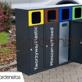 Jäätmeprügikast “Etna IV 4x40l” Jäätmeprügikastid väliruumi 2 Jäätmeprügikast “Etna IV 4x40l” Jäätmeprügikastid väliruumi Gardenistas.eu 2