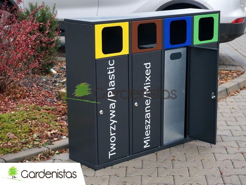 Jäätmeprügikast “Etna IV 4x40l” Jäätmeprügikastid väliruumi 2 Jäätmeprügikast “Etna IV 4x40l” Jäätmeprügikastid väliruumi Gardenistas.eu 2