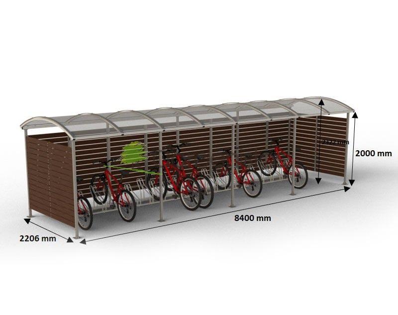 Jalgratta varjualune “Zorza” – 840 cm Jalgrataste varjualused/majad 2 Jalgratta varjualune “Zorza” – 840 cm Jalgrataste varjualused/majad Gardenistas.eu 2