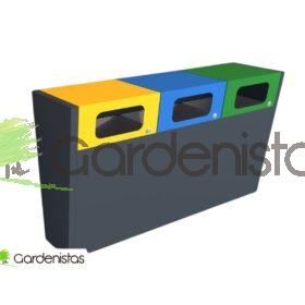 Jäätmeprügikast “Oberon III 3x80l” Jäätmeprügikastid väliruumi Jäätmeprügikast “Oberon III 3x80l” Jäätmeprügikastid väliruumi Gardenistas.eu