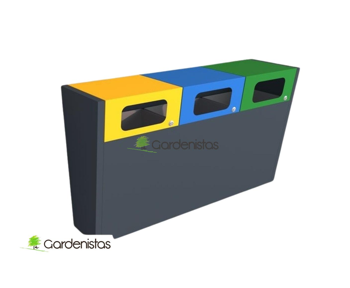 Jäätmeprügikast “Oberon III 3x80l” Jäätmeprügikastid väliruumi Jäätmeprügikast “Oberon III 3x80l” Jäätmeprügikastid väliruumi Gardenistas.eu