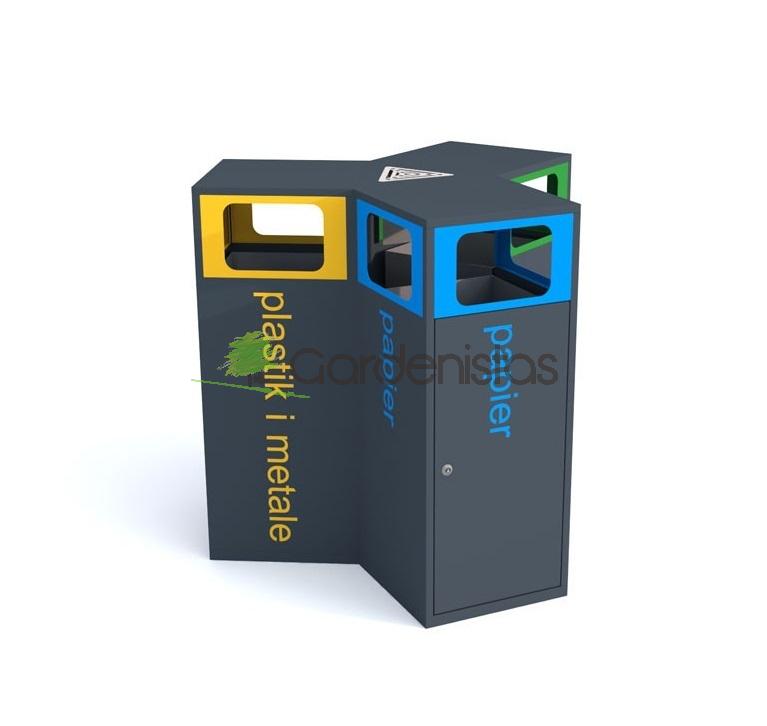 Jäätmeprügikast “Tulp 3x80l” – tuhatoosiga Jäätmeprügikastid väliruumi Jäätmeprügikast “Tulp 3x80l” – tuhatoosiga Jäätmeprügikastid väliruumi Gardenistas.eu