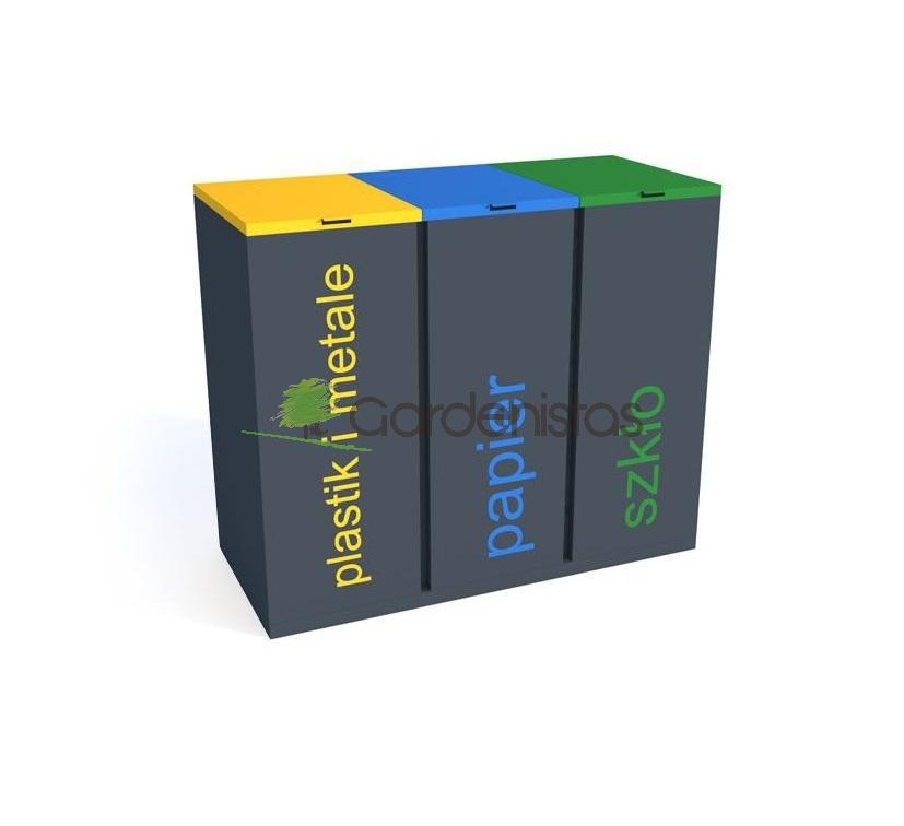 Jäätmeprügikast “Satis III 3x60l” – kaantega Jäätmeprügikastid väliruumi Jäätmeprügikast “Satis III 3x60l” – kaantega Jäätmeprügikastid väliruumi Gardenistas.eu