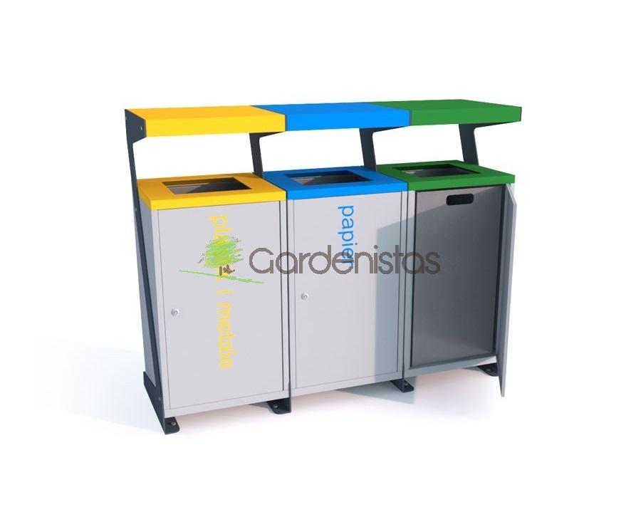 Jäätmeprügikast “Luna III 3x60l” Jäätmeprügikastid väliruumi Jäätmeprügikast “Luna III 3x60l” Jäätmeprügikastid väliruumi Gardenistas.eu