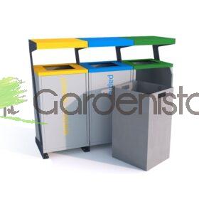 Jäätmeprügikast “Luna III 3x60l” Jäätmeprügikastid väliruumi 2 Jäätmeprügikast “Luna III 3x60l” Jäätmeprügikastid väliruumi Gardenistas.eu 2