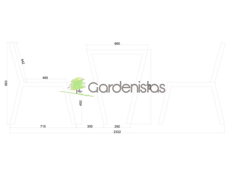 Piknikulaua komplekt “Narcissus” Piknikulauad 5 Piknikulaua komplekt “Narcissus” Piknikulauad Gardenistas.eu 5