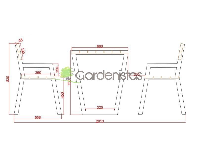 Piknikulaua komplekt “XVII” Piknikulauad 2 Piknikulaua komplekt “XVII” Piknikulauad Gardenistas.eu 2