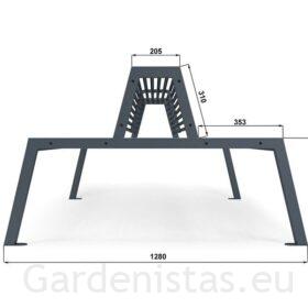 Pargipink “Narcyz” – kahepoolne Terasest pargipingid 2 Pargipink “Narcyz” – kahepoolne Terasest pargipingid Gardenistas.eu 2