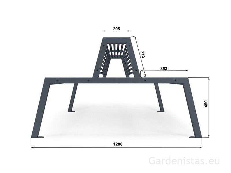 Pargipink “Narcyz” – kahepoolne Terasest pargipingid 2 Pargipink “Narcyz” – kahepoolne Terasest pargipingid Gardenistas.eu 2