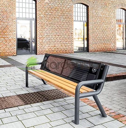 Pargipink “Helios” – päikesepatareiga Terasest pargipingid 3 Pargipink “Helios” – päikesepatareiga Terasest pargipingid Gardenistas.eu 3