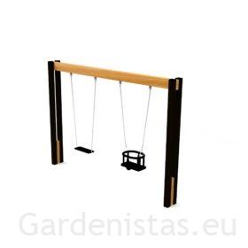 Kiigeraam DOUBLE SWING Kiigeraamid Kiigeraam DOUBLE SWING Kiigeraamid Gardenistas.eu