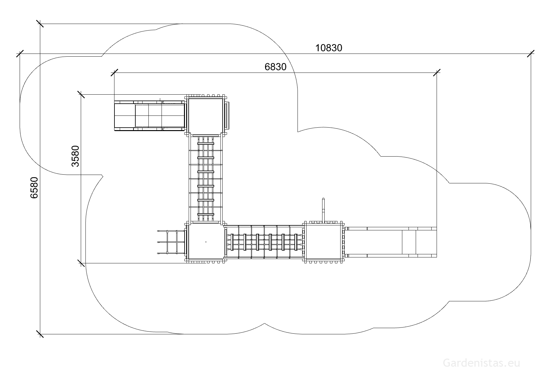 Mänguväljak DAVID Mänguväljakud 3-12 a. 2 Mänguväljak DAVID Mänguväljakud 3-12 a. Gardenistas.eu 2