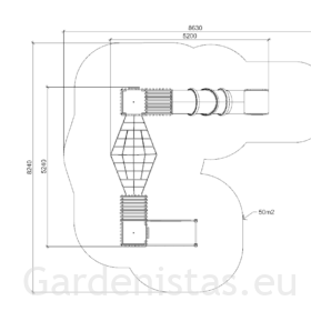 Mänguväljak GORA Mänguväljakud 3-12 a. 2 Mänguväljak GORA Mänguväljakud 3-12 a. Gardenistas.eu 2