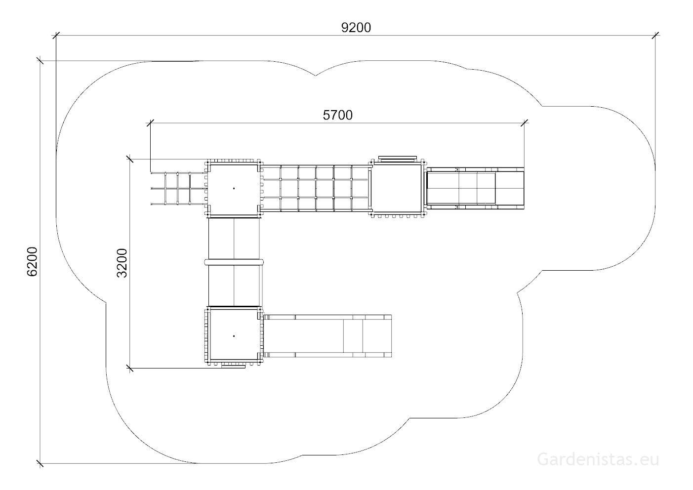 Mänguväljak ZAZU 2 Mänguväljakud 3-12 a. 2 Mänguväljak ZAZU 2 Mänguväljakud 3-12 a. Gardenistas.eu 2