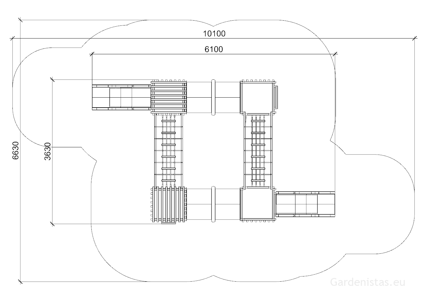 Mänguväljak ATOS Mänguväljakud 3-12 a. 2 Mänguväljak ATOS Mänguväljakud 3-12 a. Gardenistas.eu 2
