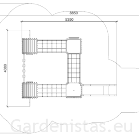 Mänguväljak HUGO Mänguväljakud 3-12 a. 2 Mänguväljak HUGO Mänguväljakud 3-12 a. Gardenistas.eu 2