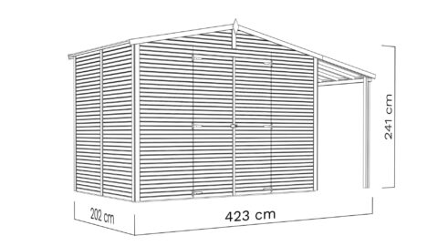 Kuur Apex 4 Plus (8.52 m2) Kuurid Gardenistas.eu 15