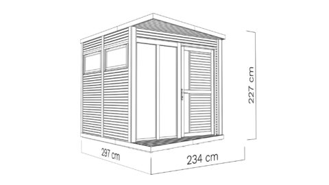 Aiamaja Concept Office (5.27 m2) Aiamajad Gardenistas.eu 23