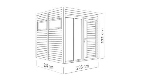 Aiamaja Cubus 2 Office (5.27 m2) Aiamajad Gardenistas.eu 34