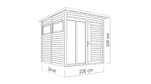 Aiamaja Pentus 2 Office (5.27 m2) Aiamajad Gardenistas.eu 31