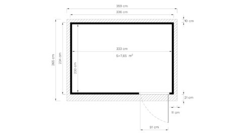 Aiamaja Pentus 3 Office (7.87 m2) Aiamajad Gardenistas.eu 31