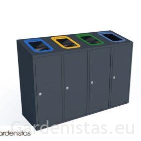 Jäätmeprügikast “Etna IV kaldega 4x80l” Jäätmeprügikastid siseruumi Jäätmeprügikast “Etna IV kaldega 4x80l” Jäätmeprügikastid siseruumi Gardenistas.eu