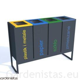 Jäätmeprügikast “Satis IV jalgadel 4x60l” Jäätmeprügikastid siseruumi Jäätmeprügikast “Satis IV jalgadel 4x60l” Jäätmeprügikastid siseruumi Gardenistas.eu