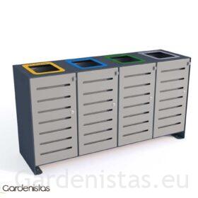 Jäätmeprügikast “Ajax IV 4x80l” Jäätmeprügikastid siseruumi Jäätmeprügikast “Ajax IV 4x80l” Jäätmeprügikastid siseruumi Gardenistas.eu