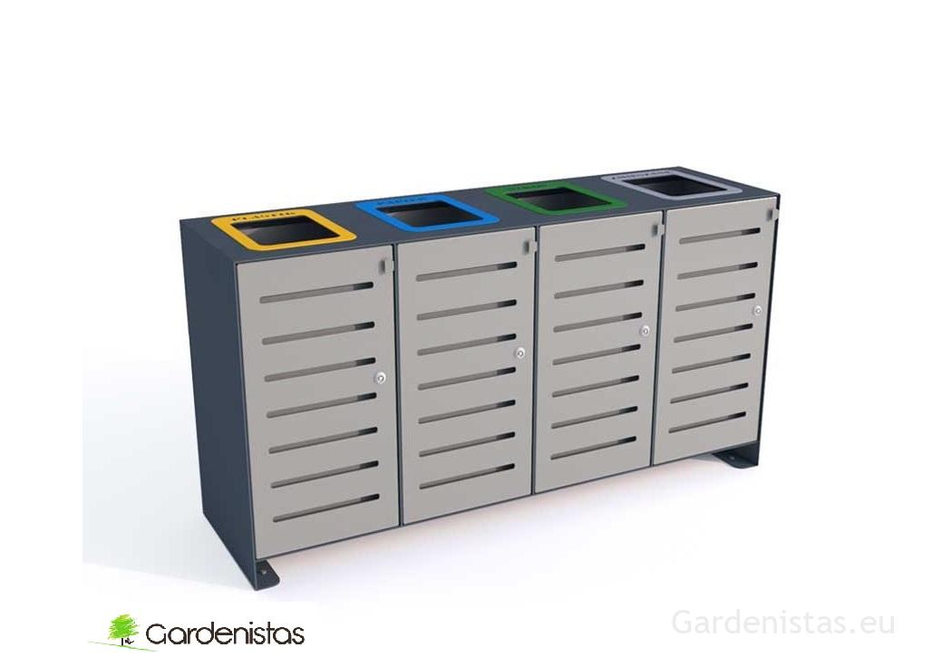 Jäätmeprügikast “Ajax IV 4x80l” Jäätmeprügikastid siseruumi Jäätmeprügikast “Ajax IV 4x80l” Jäätmeprügikastid siseruumi Gardenistas.eu