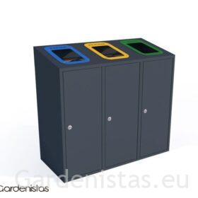 Jäätmeprügikast “Etna III kaldega 3x40l” Jäätmeprügikastid siseruumi Jäätmeprügikast “Etna III kaldega 3x40l” Jäätmeprügikastid siseruumi Gardenistas.eu
