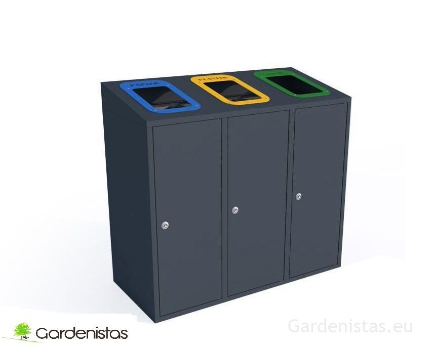 Jäätmeprügikast “Etna III kaldega 3x40l” Jäätmeprügikastid siseruumi Jäätmeprügikast “Etna III kaldega 3x40l” Jäätmeprügikastid siseruumi Gardenistas.eu