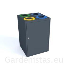 Jäätmeprügikast “Kuubik IV 4x80l” Jäätmeprügikastid siseruumi Jäätmeprügikast “Kuubik IV 4x80l” Jäätmeprügikastid siseruumi Gardenistas.eu