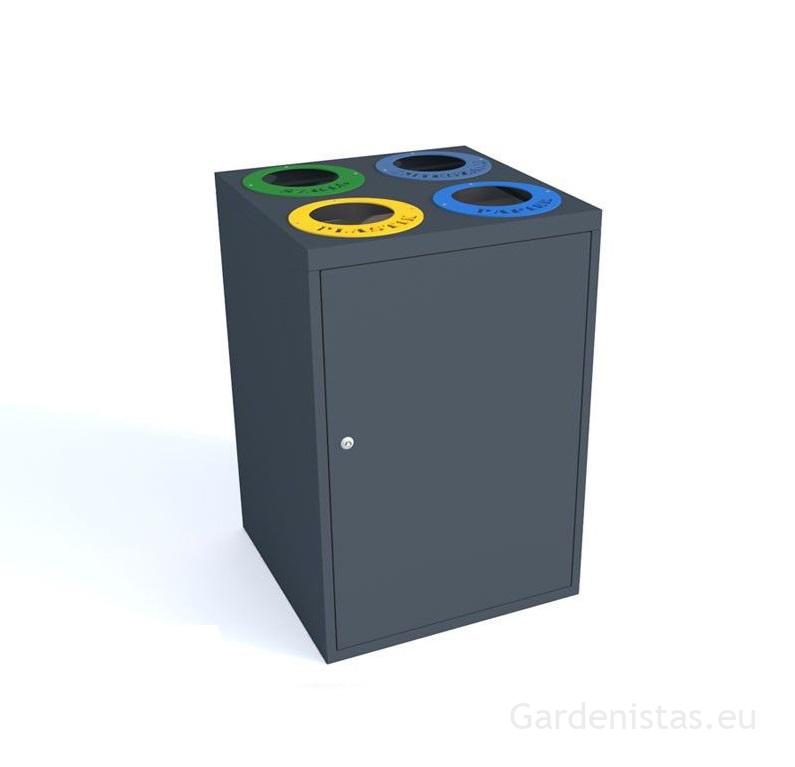 Jäätmeprügikast “Kuubik IV 4x80l” Jäätmeprügikastid siseruumi Jäätmeprügikast “Kuubik IV 4x80l” Jäätmeprügikastid siseruumi Gardenistas.eu