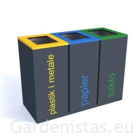 Jäätmeprügikast “Satis III 3x100l” Jäätmeprügikastid siseruumi Jäätmeprügikast “Satis III 3x100l” Jäätmeprügikastid siseruumi Gardenistas.eu