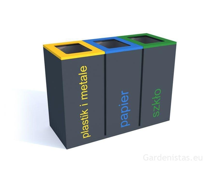 Jäätmeprügikast “Satis III 3x100l” Jäätmeprügikastid siseruumi Jäätmeprügikast “Satis III 3x100l” Jäätmeprügikastid siseruumi Gardenistas.eu