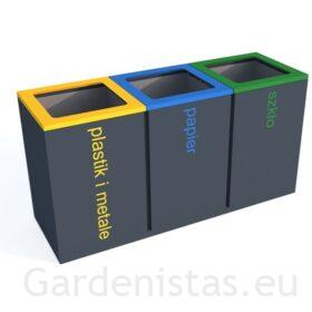 Jäätmeprügikast “Satis III 3x65l” Jäätmeprügikastid siseruumi Jäätmeprügikast “Satis III 3x65l” Jäätmeprügikastid siseruumi Gardenistas.eu