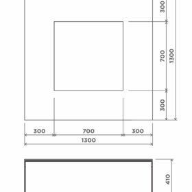 Pinnasebatuut 130x130cm Pinnasebatuudid Gardenistas.eu 2