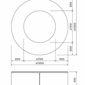Pinnasebatuut 130cm Ø Pinnasebatuudid Gardenistas.eu 2