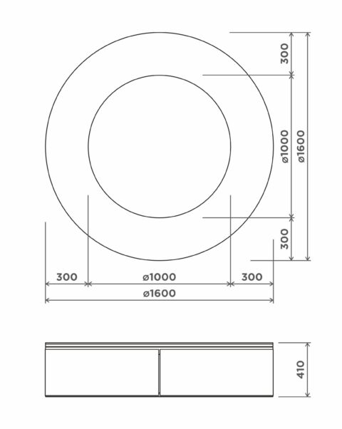 Pinnasebatuut 160cm Ø Pinnasebatuudid Gardenistas.eu 2