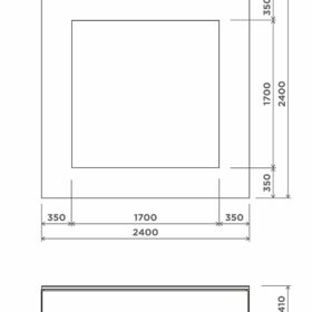 Pinnasebatuut 240x240cm Pinnasebatuudid Gardenistas.eu 2