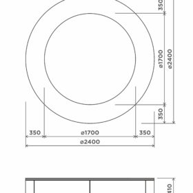 Pinnasebatuut 240cm Ø Pinnasebatuudid Gardenistas.eu 2