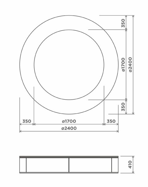 Pinnasebatuut 240cm Ø Pinnasebatuudid Gardenistas.eu 2