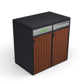 Prügikasti ümbris II 2x240l Prügimajad ja prügikastide ümbrised Gardenistas.eu