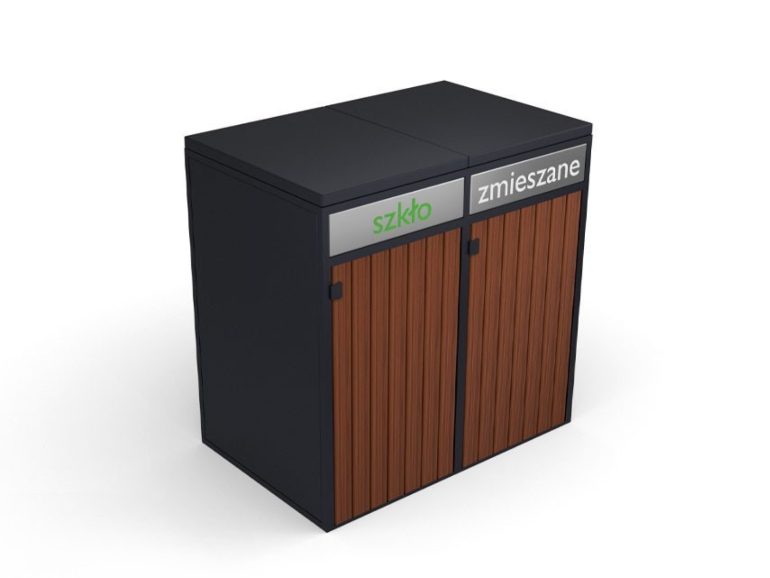 Prügikasti ümbris II 2x240l Prügimajad ja prügikastide ümbrised Prügikasti ümbris II 2x240l Prügimajad ja prügikastide ümbrised Gardenistas.eu