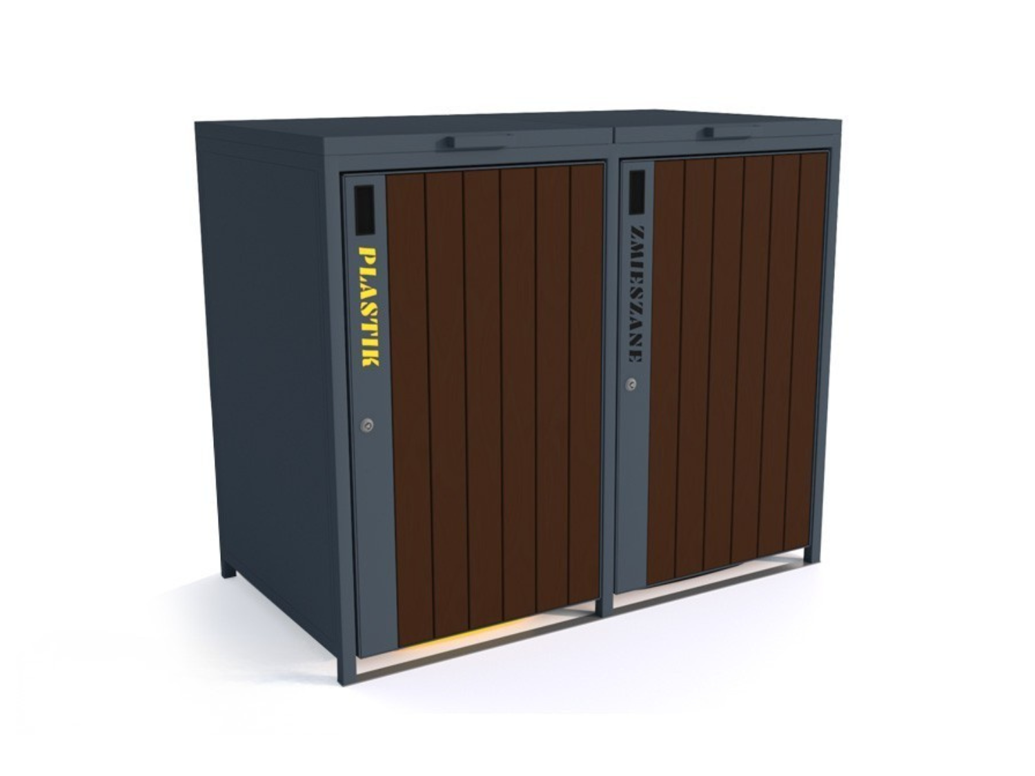 Prügikasti ümbris I 2x120l Prügimajad ja prügikastide ümbrised Prügikasti ümbris I 2x120l Prügimajad ja prügikastide ümbrised Gardenistas.eu