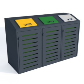 Prügikasti ümbris VIII 3x120l Prügimajad ja prügikastide ümbrised Prügikasti ümbris VIII 3x120l Prügimajad ja prügikastide ümbrised Gardenistas.eu